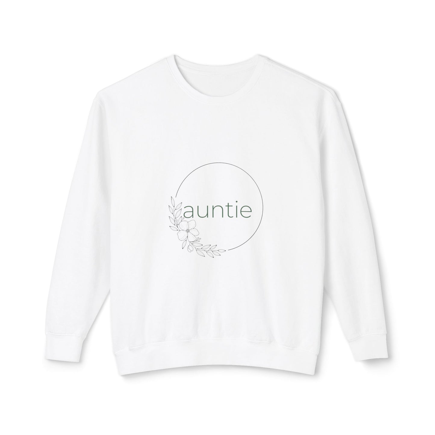 Auntie Floral Lightweight Crewneck Sweatshirt