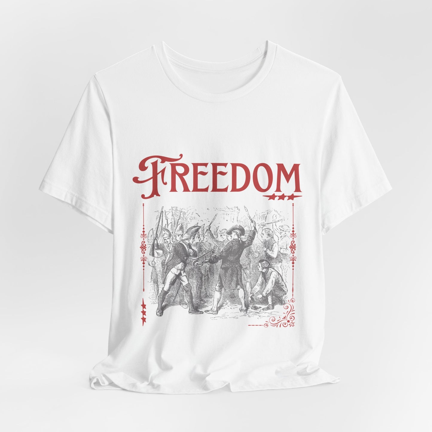 Freedom Graphic Unisex Tee - Casual Comfort Shirt, Freedom Lovers Gift, Vintage Style Tee, Everyday Wear, Ideal for Celebrations