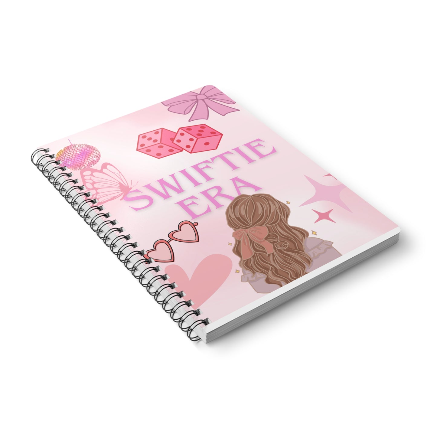 Swiftie Era Notebook, Pink Spiral Journal for Taylor Fans