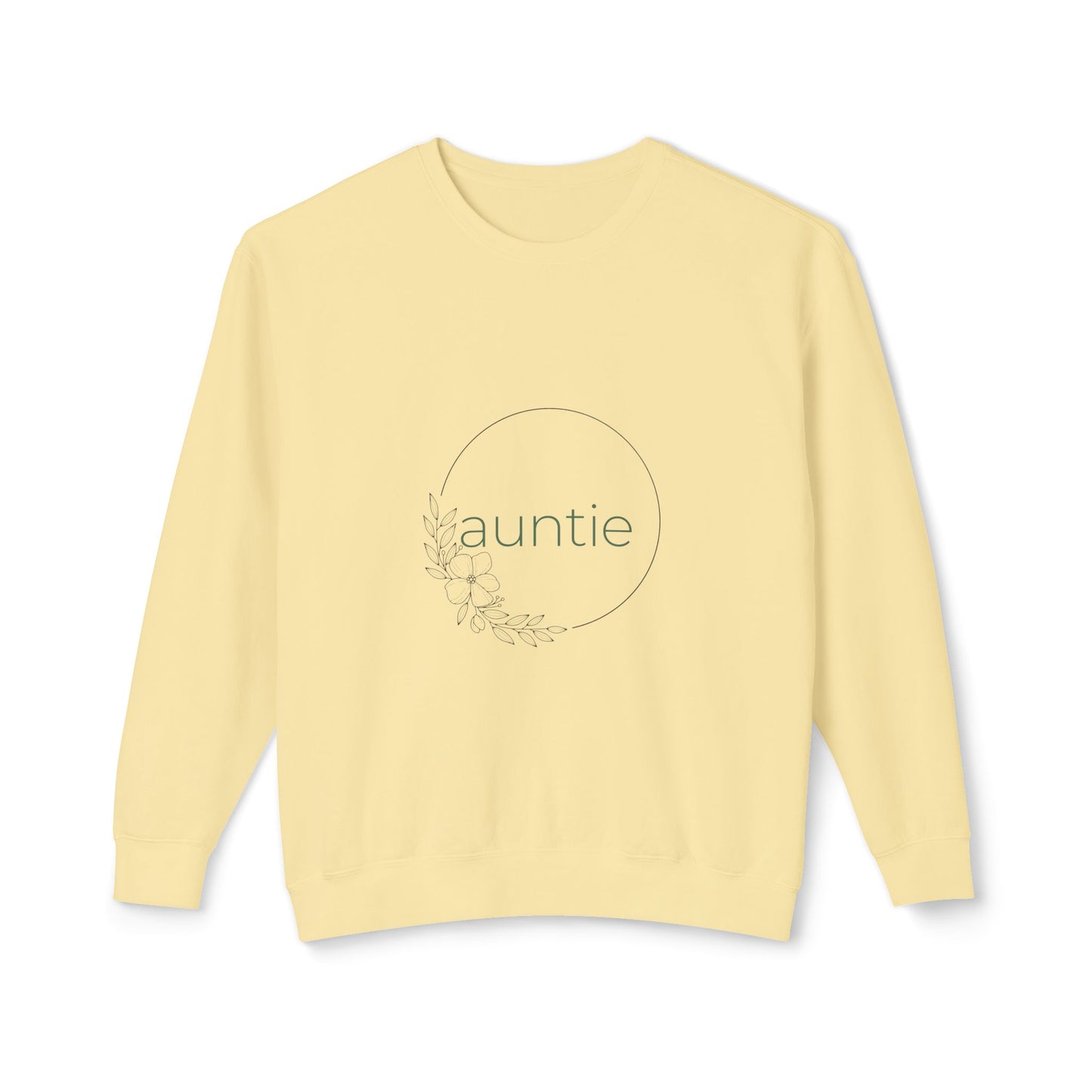 Auntie Floral Lightweight Crewneck Sweatshirt