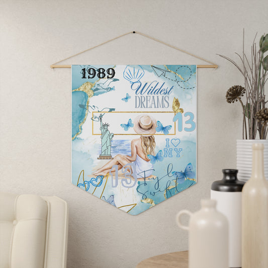 Dreamy 1989 Pennant Wall Hanging, Vintage Decor for Dreamers, Beach House Wall Art, Boho Home Decor, Gift for Fans