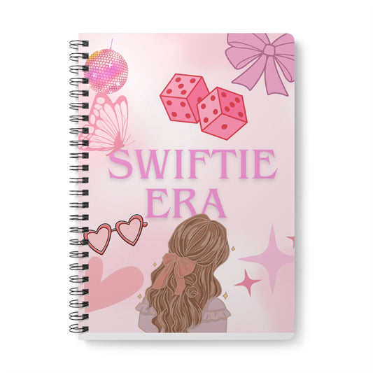 Swiftie Era Notebook, Pink Spiral Journal for Taylor Fans