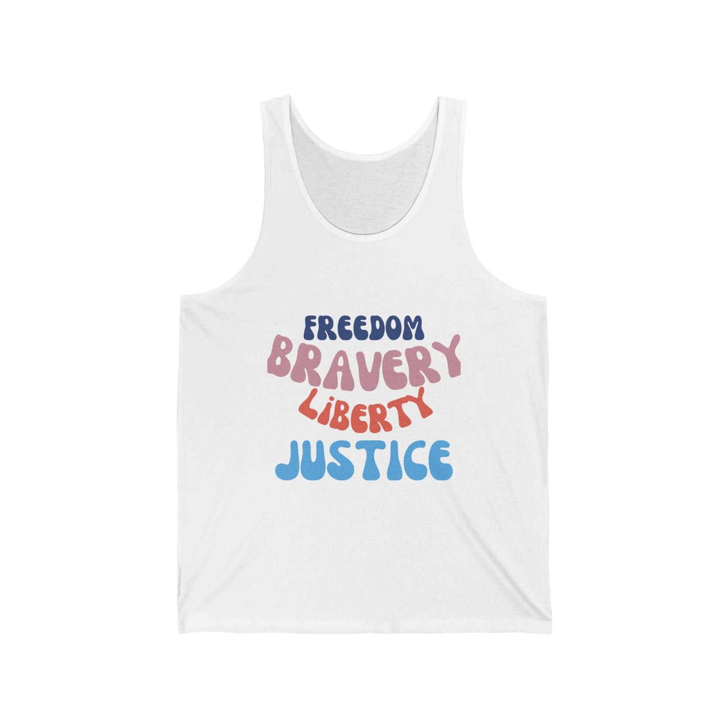 Empowerment Tank Top - Freedom, Bravery, Liberty, Justice